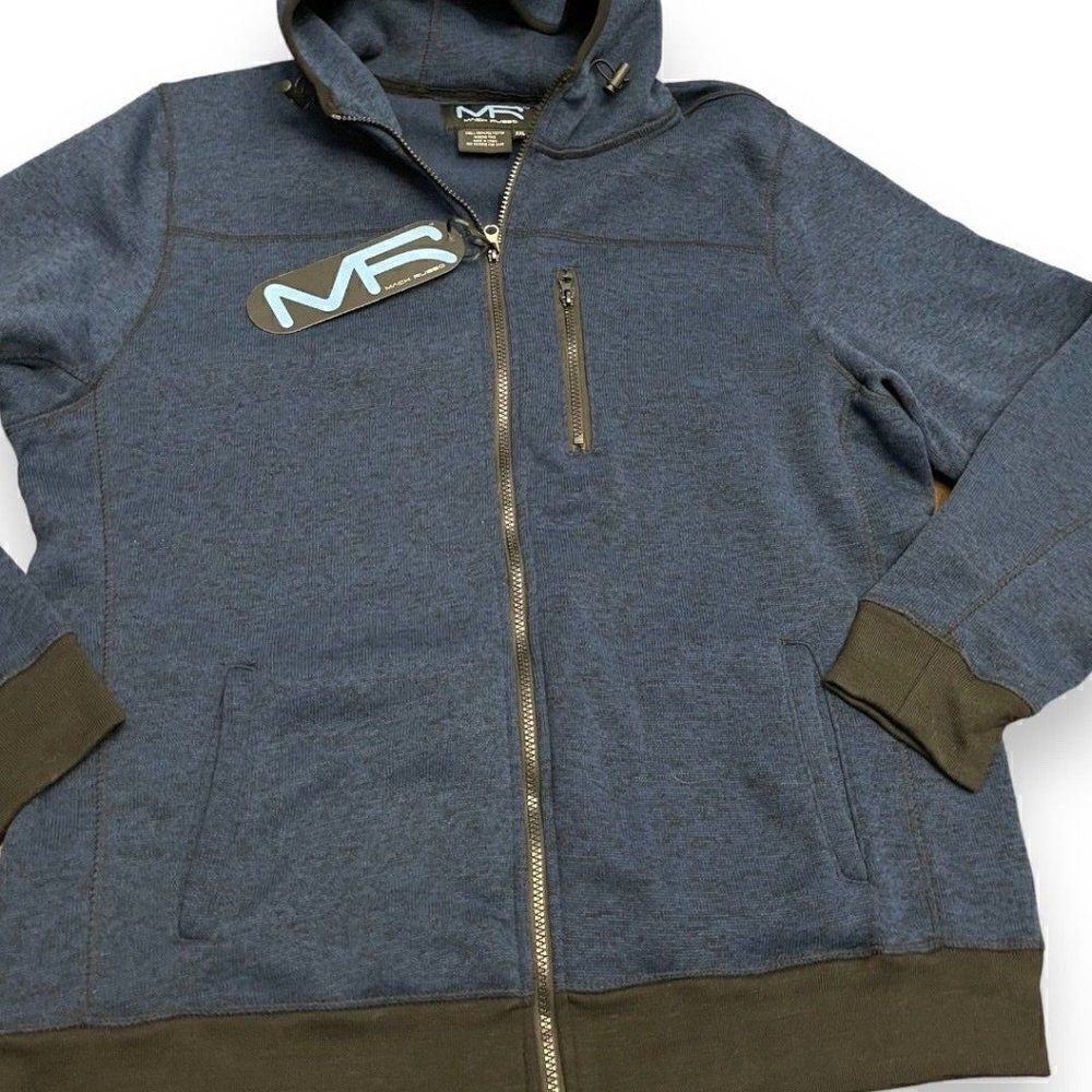 Mack Russo New XXL Full Zip Hooded Jacket
